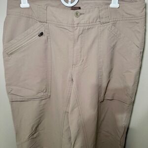 REI Women's Tan Cargo Hiking Pants Lightweight Convertible Size 10